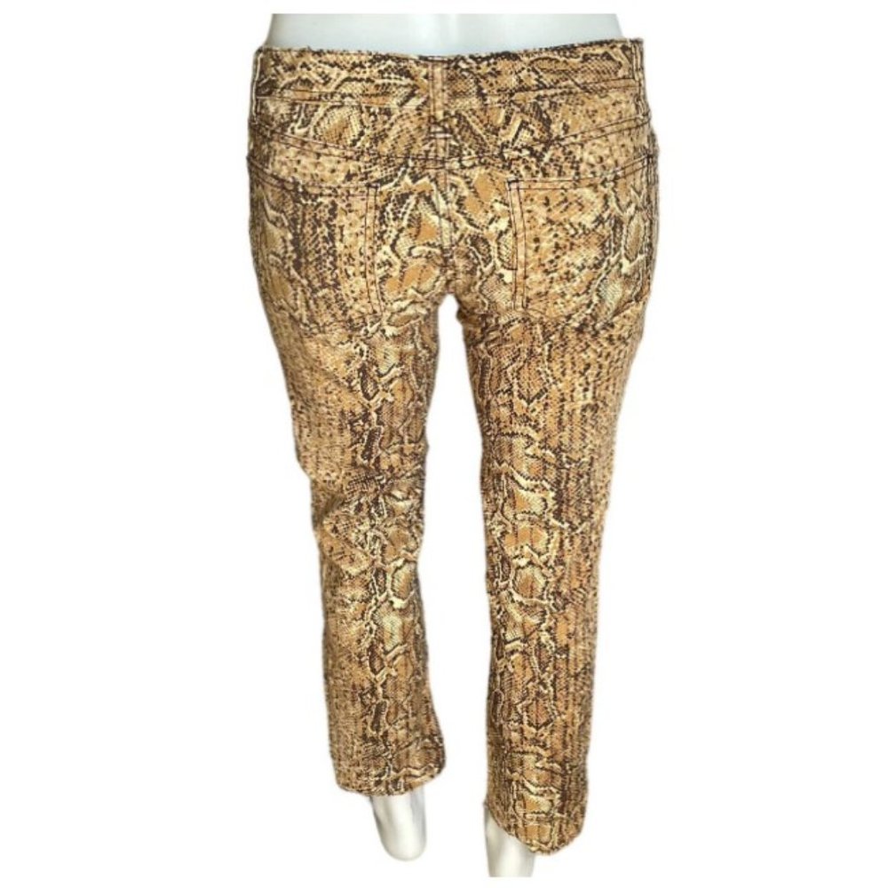 Tory Burch Snake Print Multi Color Super Low Rise - Size 28 - Picture 4 of 4